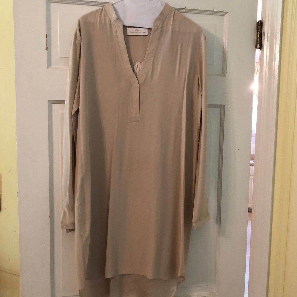 100% silk shirt dress
